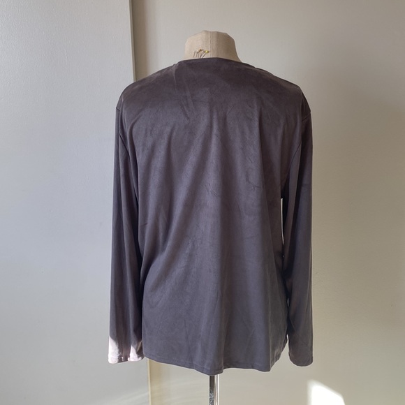 Misslook Vegan Faux Suede Grey Jacket L - Picture 8 of 8